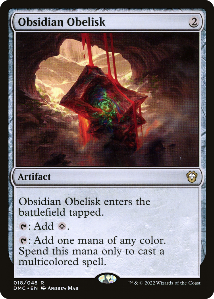 Obsidian Obelisk (DMC-018) - Dominaria United Commander - Premium MTG Single from Wizards of the Coast - Just $0.49! Shop now at Game Crave Tournament Store