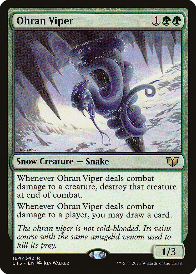 Ohran Viper (C15-194) - Commander 2015 - Premium MTG Single from Wizards of the Coast - Just $1.11! Shop now at Game Crave Tournament Store