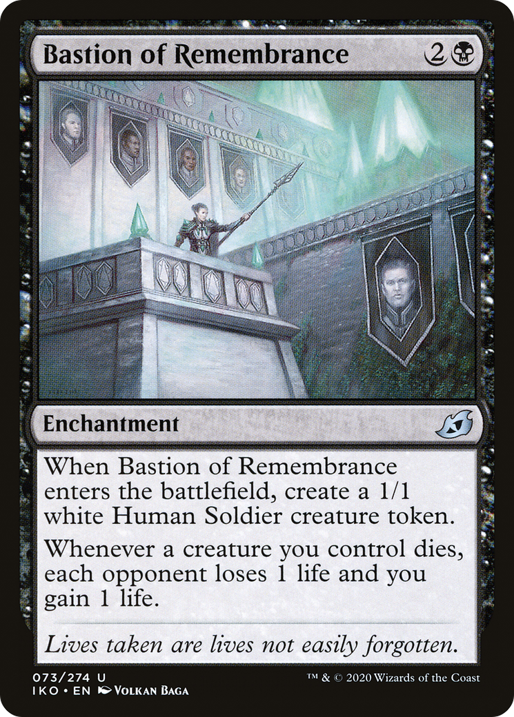 Bastion of Remembrance (IKO-073) - Ikoria: Lair of Behemoths Foil - Premium MTG Single from Wizards of the Coast - Just $0.55! Shop now at Game Crave Tournament Store