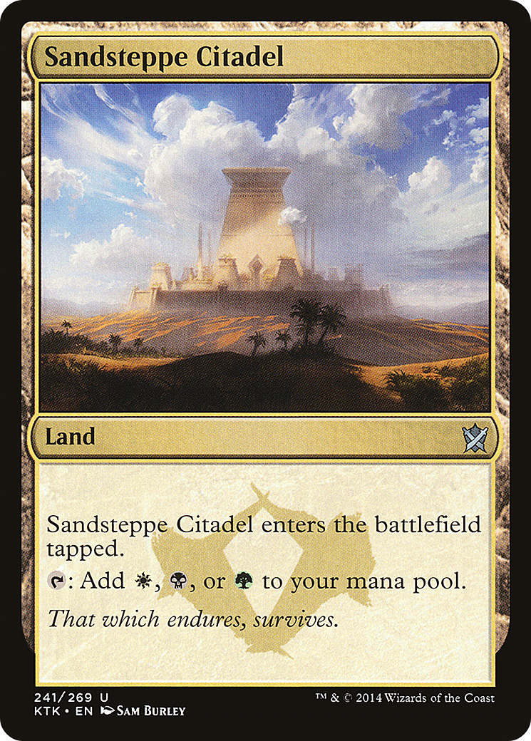 Sandsteppe Citadel (KTK-241) - Khans of Tarkir Foil - Premium MTG Single from Wizards of the Coast - Just $0.40! Shop now at Game Crave Tournament Store
