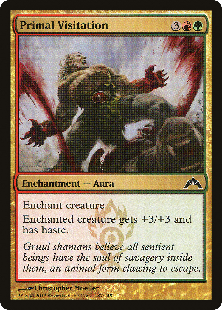 Primal Visitation (GTC-187) - Gatecrash Foil - Premium MTG Single from Wizards of the Coast - Just $0.25! Shop now at Game Crave Tournament Store