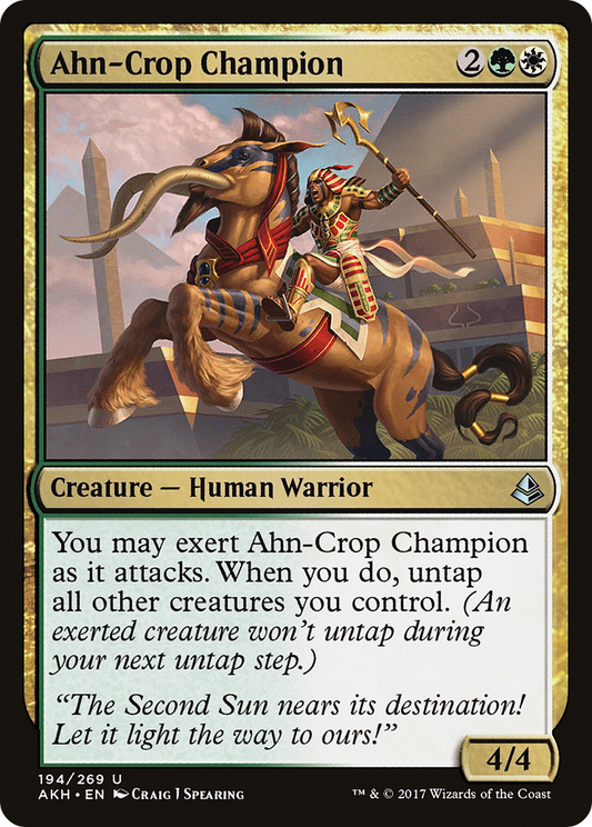 Ahn-Crop Champion (AKH-194) - Amonkhet - Premium MTG Single from Wizards of the Coast - Just $0.08! Shop now at Game Crave Tournament Store