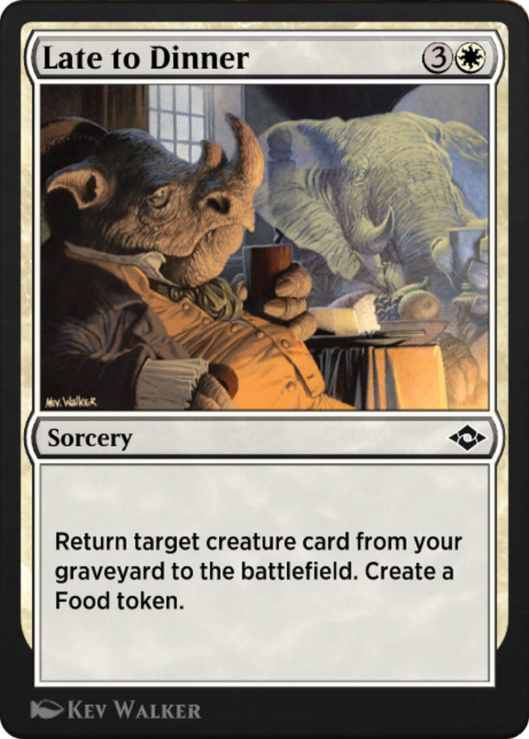 Late to Dinner (J21-103) - Jumpstart: Historic Horizons - Premium MTG Single from Wizards of the Coast - Just $0! Shop now at Game Crave Tournament Store