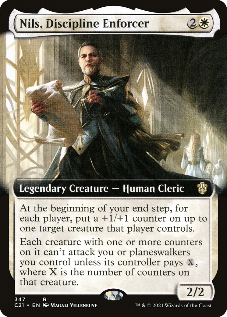 Nils, Discipline Enforcer (C21-347) - Commander 2021: (Extended Art) - Premium MTG Single from Wizards of the Coast - Just $1.24! Shop now at Game Crave Tournament Store