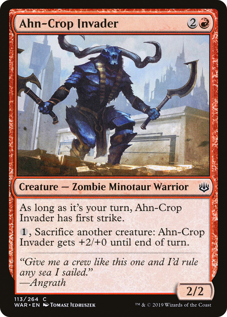 Ahn-Crop Invader (WAR-113) - War of the Spark Foil - Premium MTG Single from Wizards of the Coast - Just $0.08! Shop now at Game Crave Tournament Store