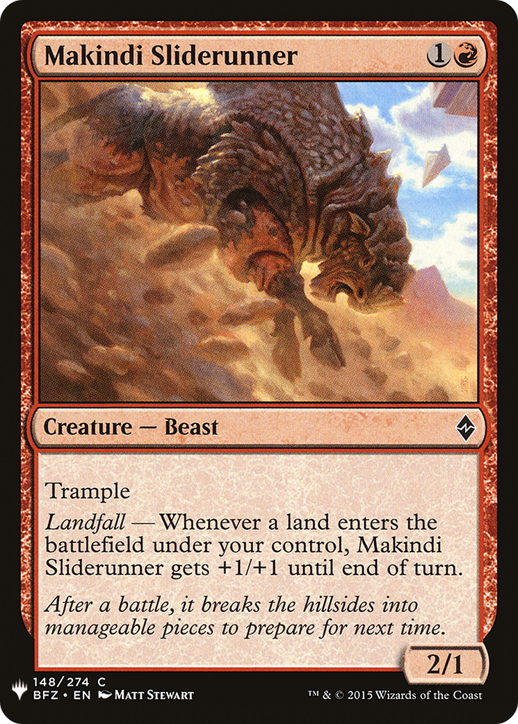 Makindi Sliderunner (MB1-1007) - Mystery Booster - Premium MTG Single from Wizards of the Coast - Just $0.08! Shop now at Game Crave Tournament Store