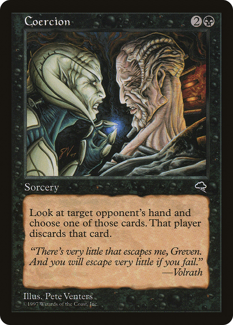 Coercion (TMP-113) - Tempest - Premium MTG Single from Wizards of the Coast - Just $0.08! Shop now at Game Crave Tournament Store