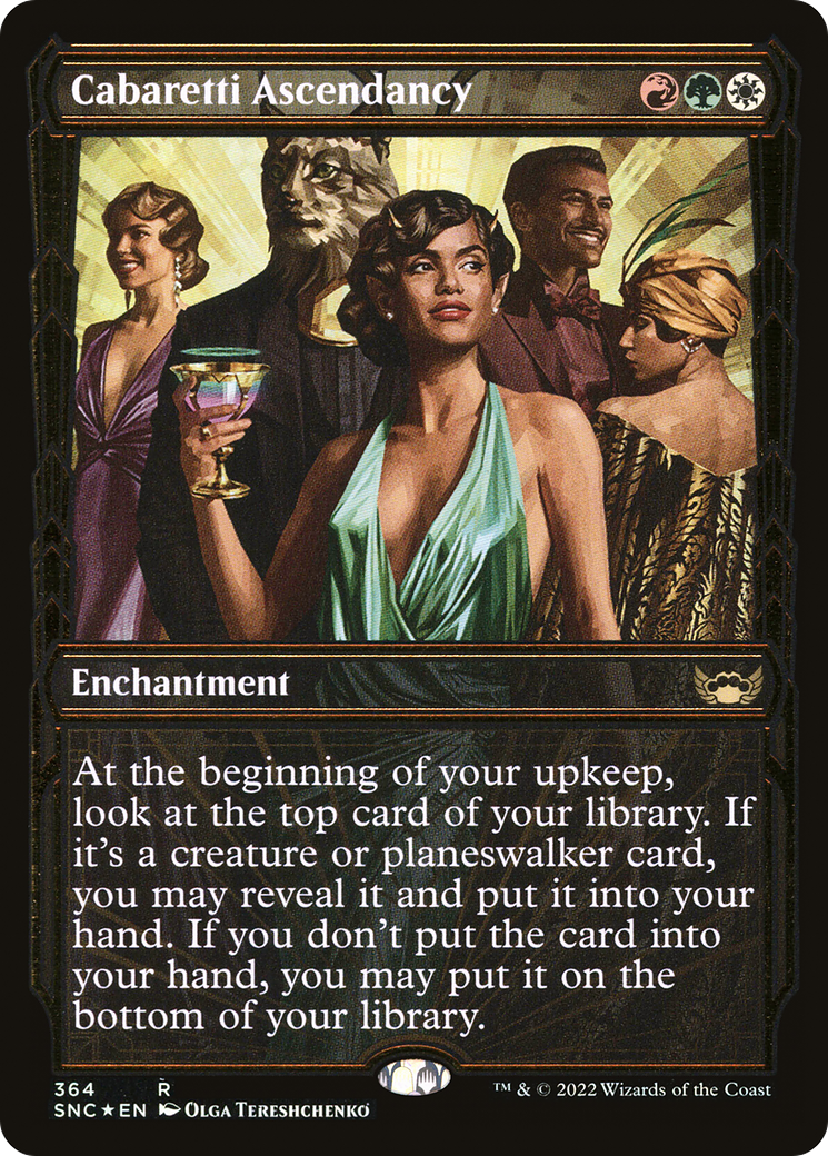 Cabaretti Ascendancy (SNC-364) - Streets of New Capenna: (Showcase) Foil - Premium MTG Single from Wizards of the Coast - Just $0.74! Shop now at Game Crave Tournament Store