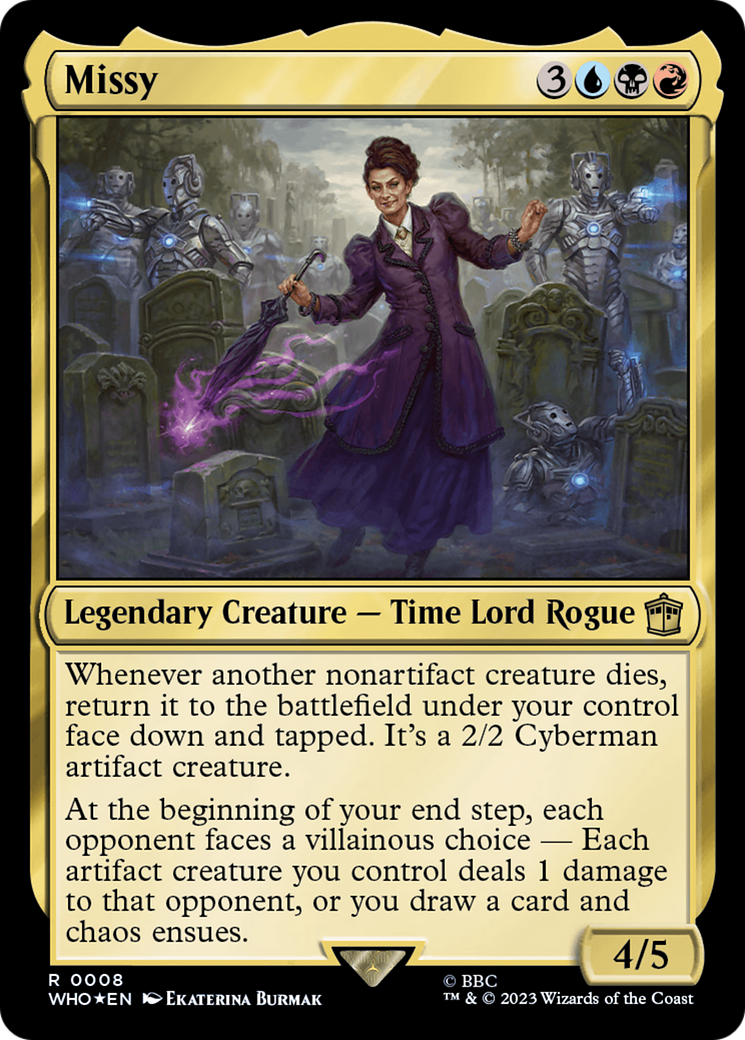 Missy (WHO-008) - Doctor Who Foil - Premium MTG Single from Wizards of the Coast - Just $0.25! Shop now at Game Crave Tournament Store