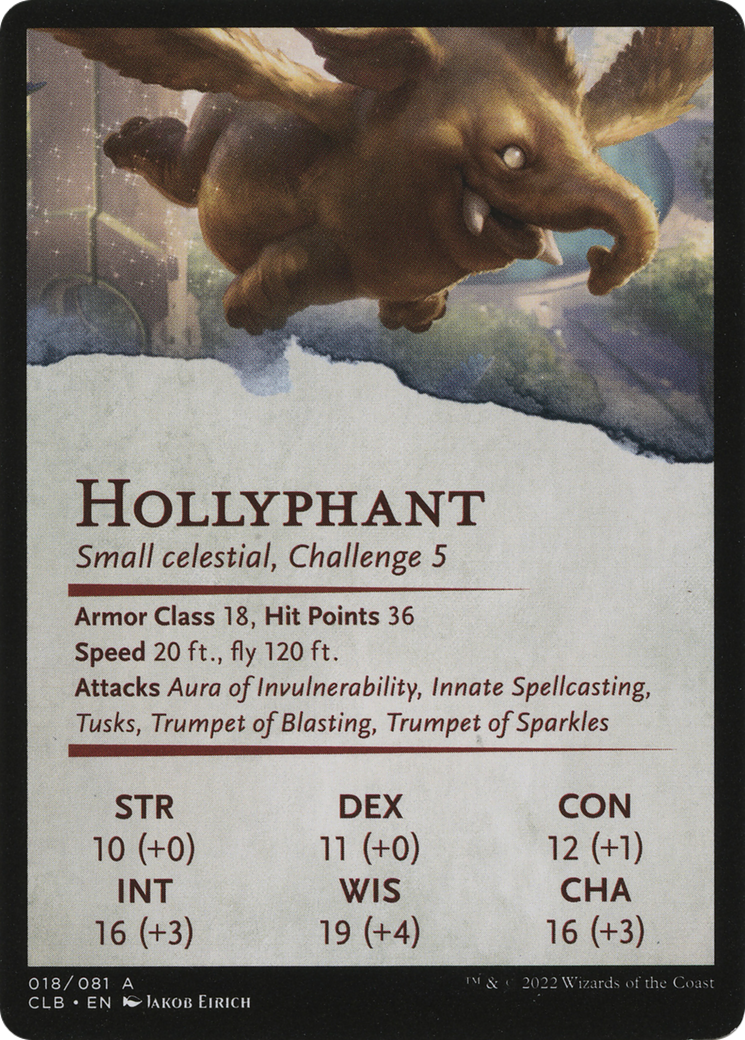 Lulu, Loyal Hollyphant // Lulu, Loyal Hollyphant (ACLB-018) - Battle for Baldur's Gate Art Series (Borderless) - Premium MTG Single from Wizards of the Coast - Just $0! Shop now at Game Crave Tournament Store