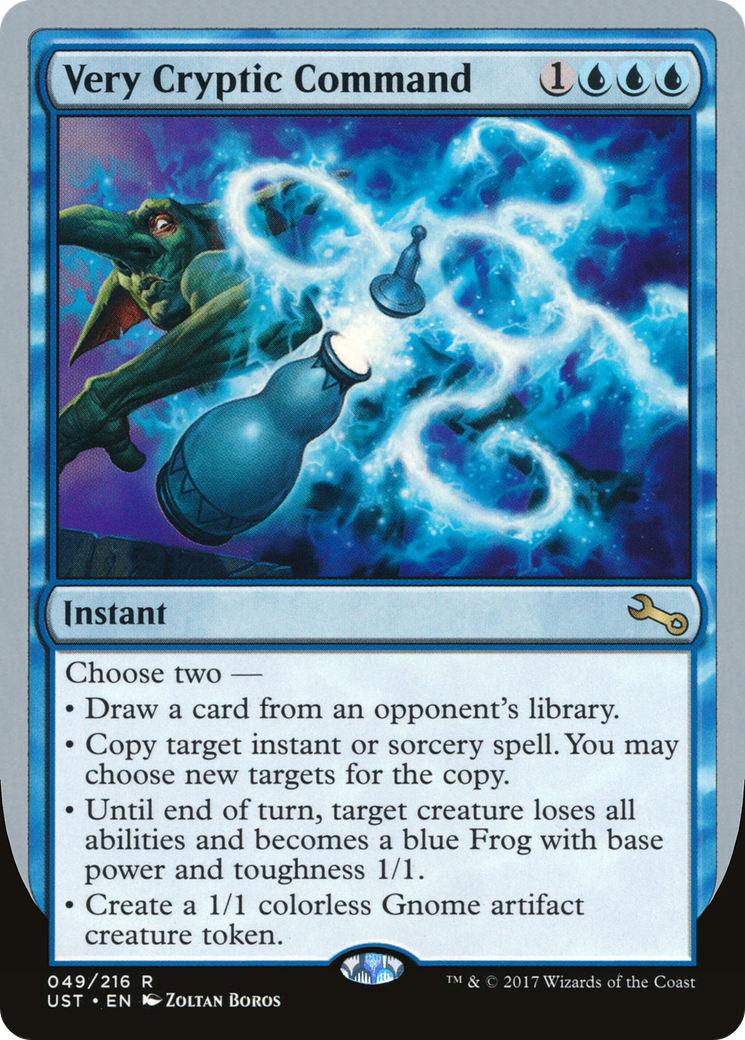 Very Cryptic Command (UST-49C) - Unstable - Premium MTG Single from Wizards of the Coast - Just $0.51! Shop now at Game Crave Tournament Store