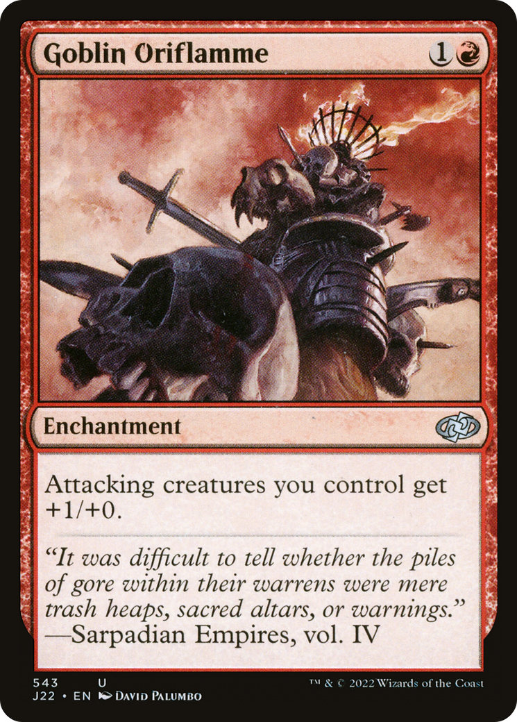 Goblin Oriflamme (J22-543) - Jumpstart 2022 - Premium MTG Single from Wizards of the Coast - Just $0.08! Shop now at Game Crave Tournament Store