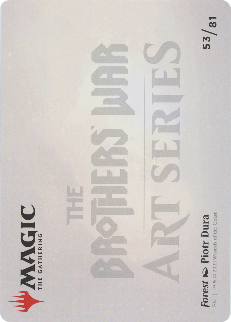 Forest // Forest (ABRO-053) - The Brothers' War Art Series (Borderless) Foil - Premium MTG Single from Wizards of the Coast - Just $0! Shop now at Game Crave Tournament Store