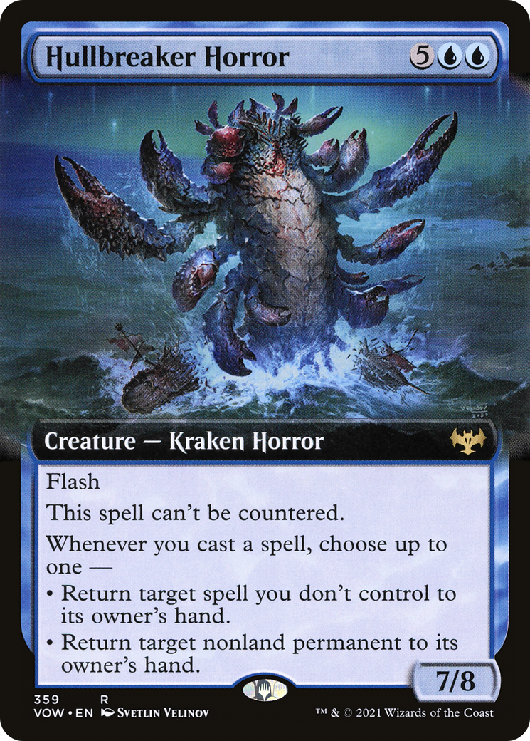 Hullbreaker Horror (VOW-359) - Innistrad: Crimson Vow: (Extended Art) - Premium MTG Single from Wizards of the Coast - Just $2.57! Shop now at Game Crave Tournament Store