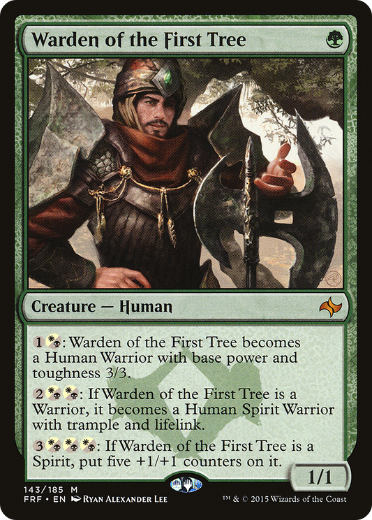 Warden of the First Tree (FRF-143) - Fate Reforged - Premium MTG Single from Wizards of the Coast - Just $0.30! Shop now at Game Crave Tournament Store