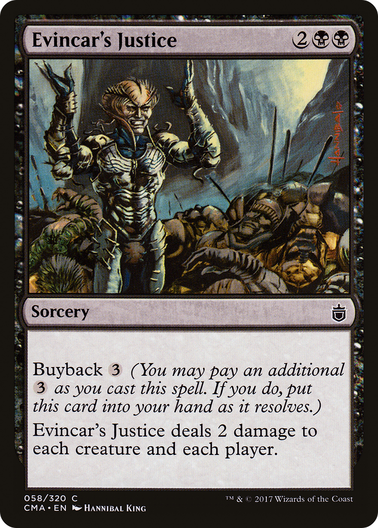 Evincar's Justice (CMA-058) - Commander Anthology - Premium MTG Single from Wizards of the Coast - Just $0.25! Shop now at Game Crave Tournament Store