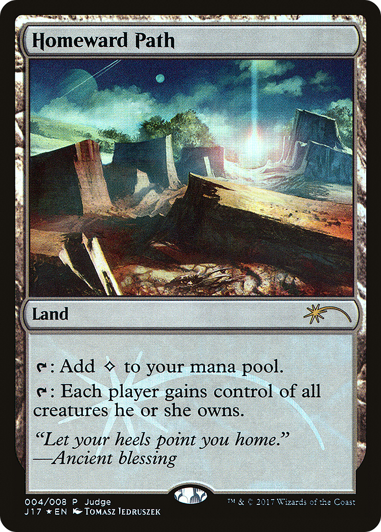 Homeward Path (J17-004) - Judge Gift Cards 2017 Foil - Premium MTG Single from Wizards of the Coast - Just $36.06! Shop now at Game Crave Tournament Store