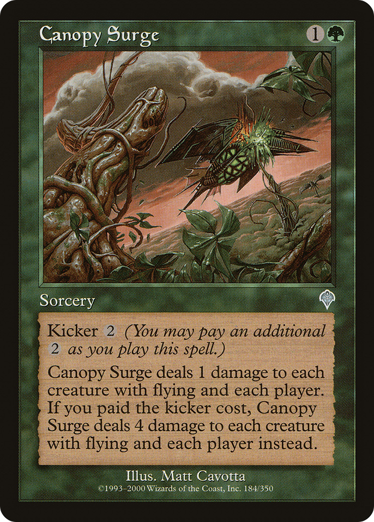 Canopy Surge (INV-184) - Invasion Foil - Premium MTG Single from Wizards of the Coast - Just $0.49! Shop now at Game Crave Tournament Store