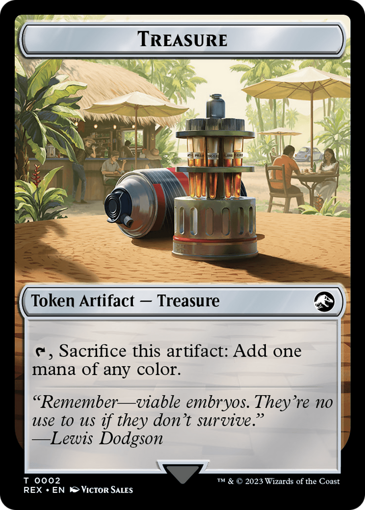 Treasure (TREX-002) - Jurassic World Collection Tokens Foil - Premium MTG Single from Wizards of the Coast - Just $0! Shop now at Game Crave Tournament Store