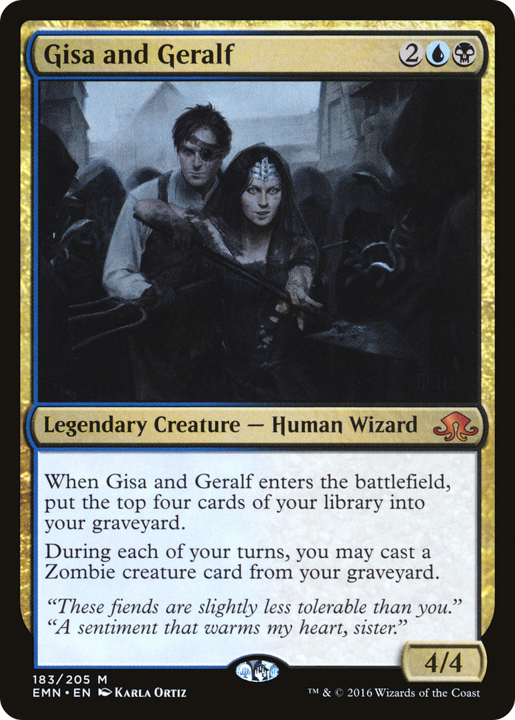 Gisa and Geralf (EMN-183) - Eldritch Moon - Premium MTG Single from Wizards of the Coast - Just $0.09! Shop now at Game Crave Tournament Store
