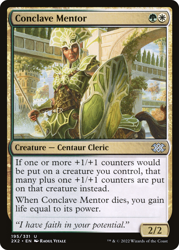Conclave Mentor (2X2-195) - Double Masters 2022 Foil - Premium MTG Single from Wizards of the Coast - Just $0.08! Shop now at Game Crave Tournament Store