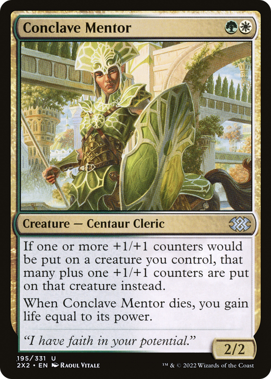 Conclave Mentor (2X2-195) - Double Masters 2022 Foil - Premium MTG Single from Wizards of the Coast - Just $0.08! Shop now at Game Crave Tournament Store
