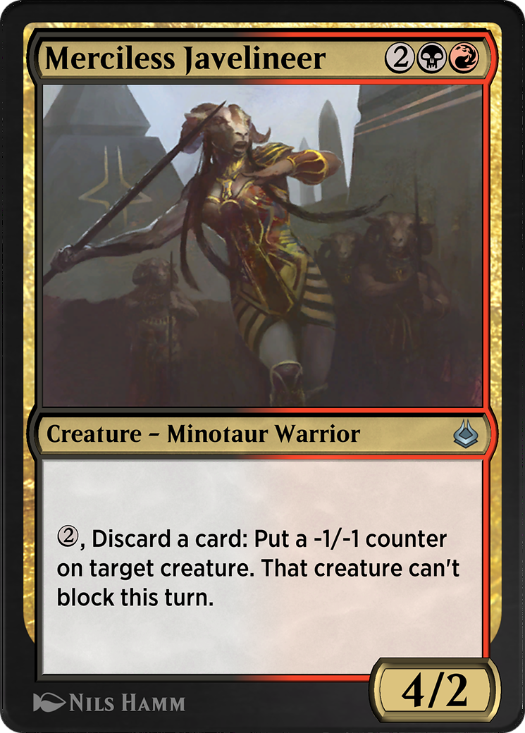 Merciless Javelineer (AKR-245) - Amonkhet Remastered - Premium MTG Single from Wizards of the Coast - Just $0! Shop now at Game Crave Tournament Store