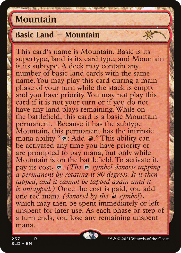 Mountain (SLD-257) - Secret Lair Drop - Premium MTG Single from Wizards of the Coast - Just $1.85! Shop now at Game Crave Tournament Store