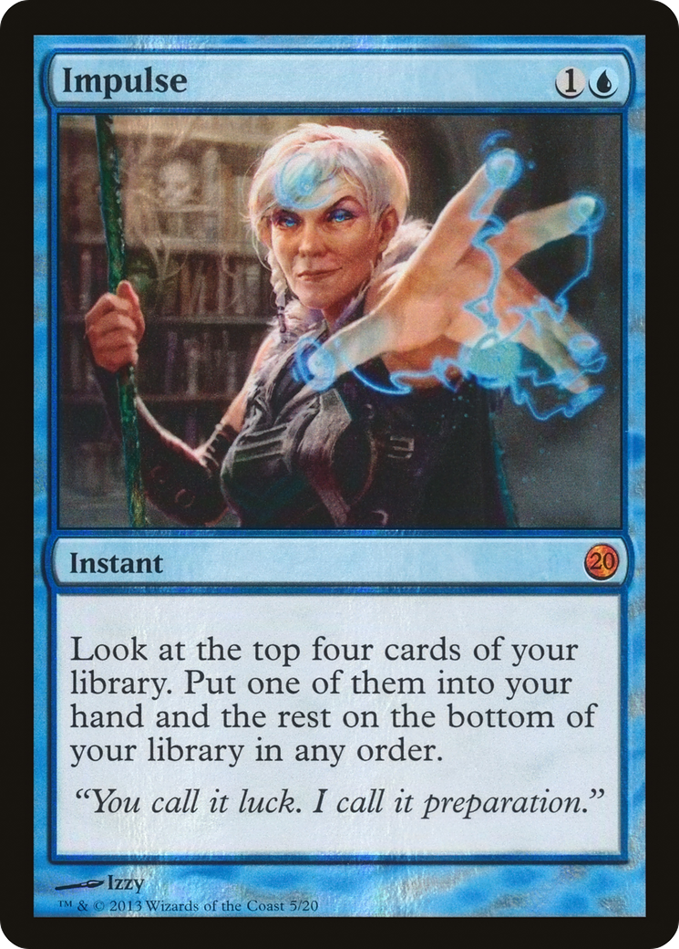Impulse (V13-005) - From the Vault: Twenty Foil - Premium MTG Single from Wizards of the Coast - Just $0.22! Shop now at Game Crave Tournament Store