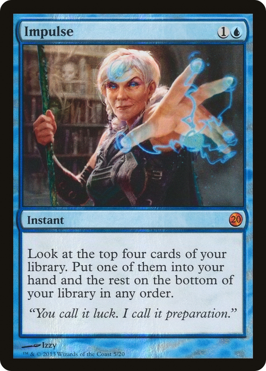 Impulse (V13-005) - From the Vault: Twenty Foil - Premium MTG Single from Wizards of the Coast - Just $0.22! Shop now at Game Crave Tournament Store