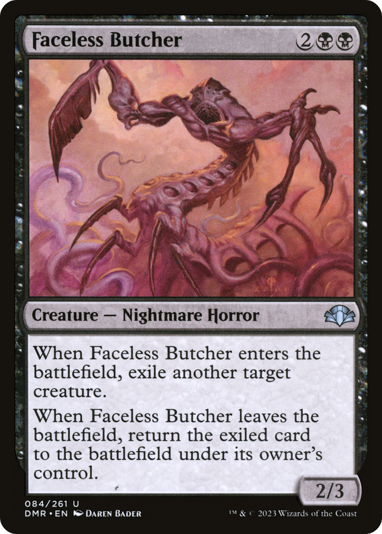 Faceless Butcher (DMR-084) - Dominaria Remastered Foil - Premium MTG Single from Wizards of the Coast - Just $0.21! Shop now at Game Crave Tournament Store