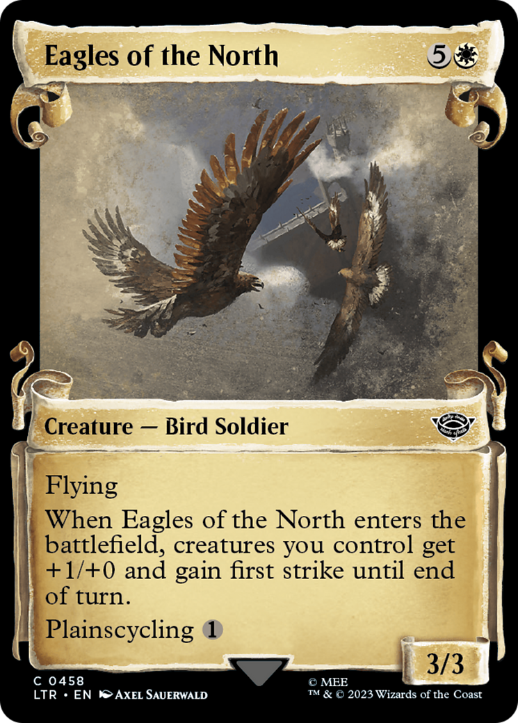 Eagles of the North (LTR-458) - The Lord of the Rings: Tales of Middle-earth: (Showcase) - Premium MTG Single from Wizards of the Coast - Just $0.15! Shop now at Game Crave Tournament Store