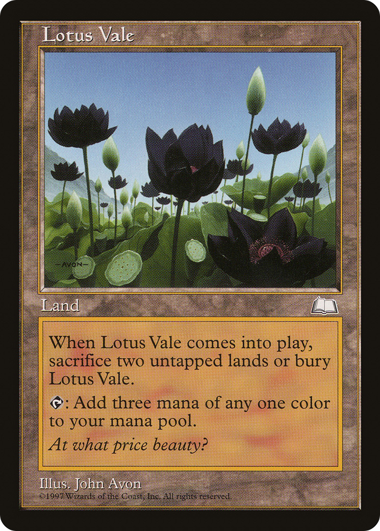 Lotus Vale (WTH-165) - Weatherlight - Premium MTG Single from Wizards of the Coast - Just $9.37! Shop now at Game Crave Tournament Store