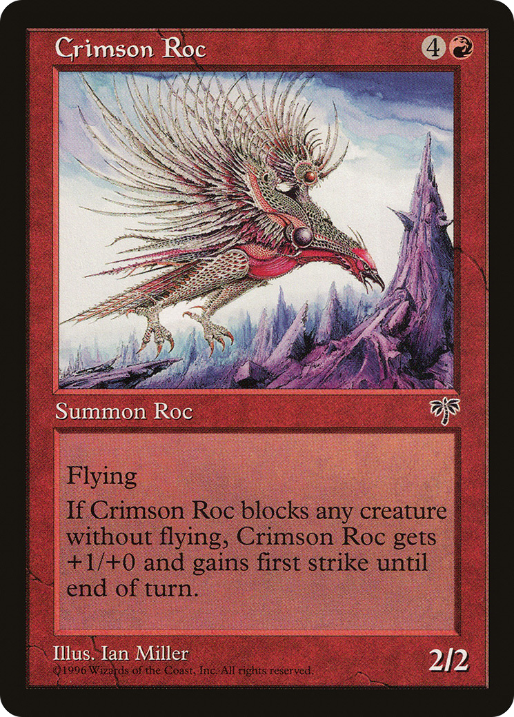Crimson Roc (MIR-168) - Mirage - Premium MTG Single from Wizards of the Coast - Just $0.08! Shop now at Game Crave Tournament Store
