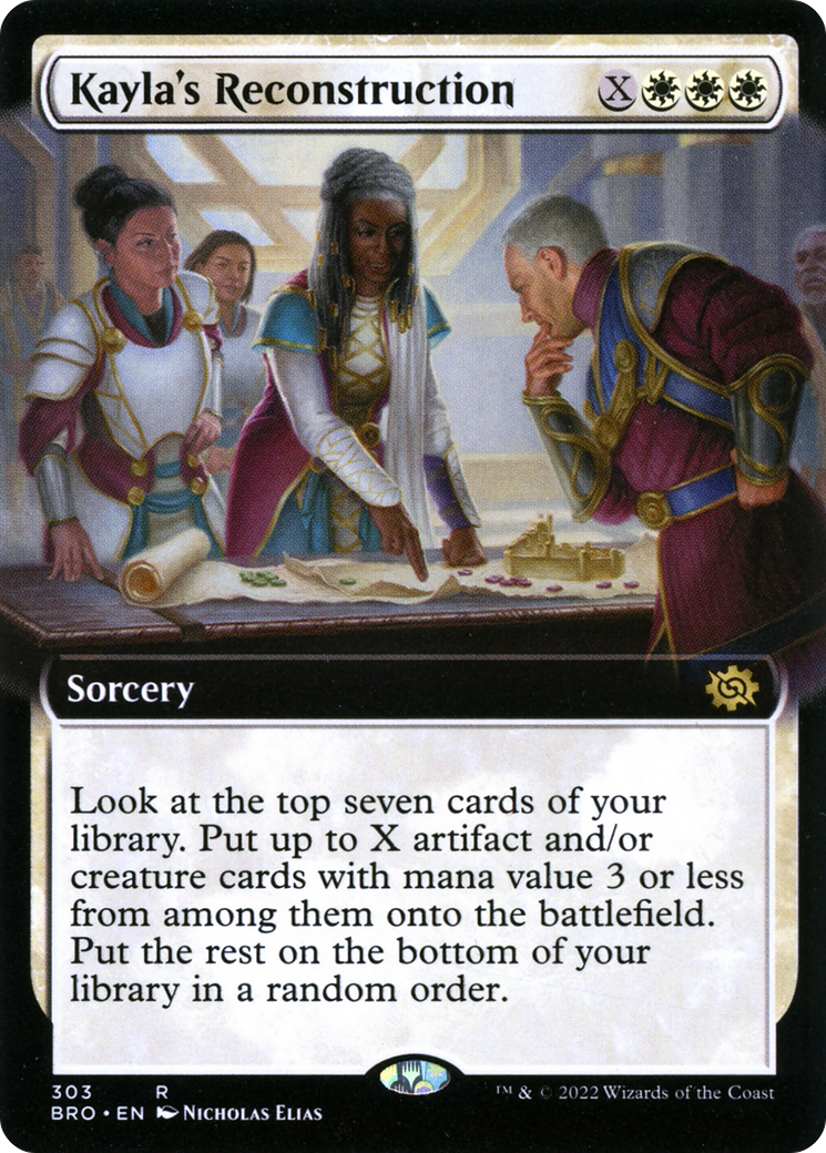 Kayla's Reconstruction (BRO-303) - The Brothers' War: (Extended Art) - Premium MTG Single from Wizards of the Coast - Just $0.08! Shop now at Game Crave Tournament Store