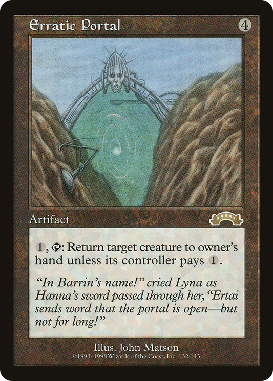 Erratic Portal (EXO-132) - Exodus - Premium MTG Single from Wizards of the Coast - Just $0.52! Shop now at Game Crave Tournament Store