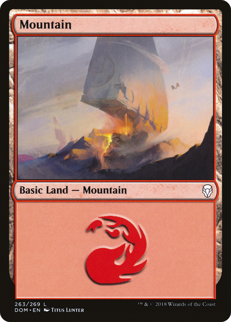 Mountain (DOM-263) - Dominaria - Premium MTG Single from Wizards of the Coast - Just $0.08! Shop now at Game Crave Tournament Store