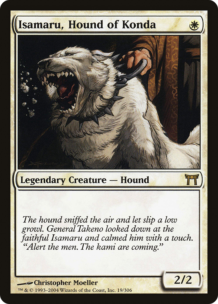 Isamaru, Hound of Konda (CHK-019) - Champions of Kamigawa Foil - Premium MTG Single from Wizards of the Coast - Just $12.14! Shop now at Game Crave Tournament Store