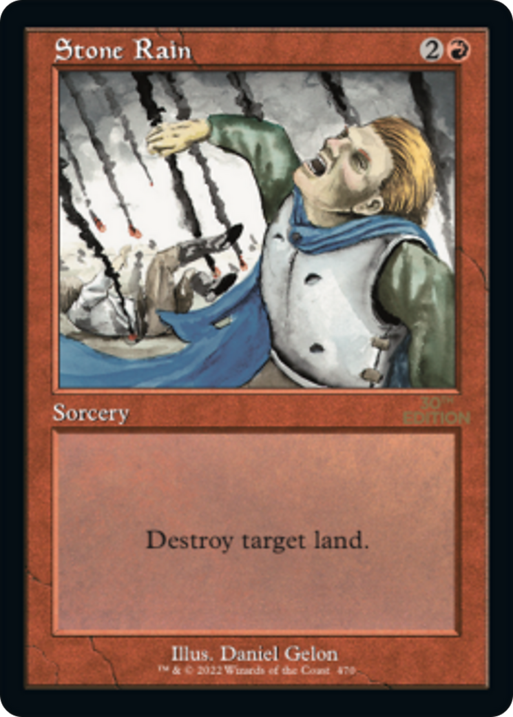Stone Rain (30A-470) - 30th Anniversary Edition - Premium MTG Single from Wizards of the Coast - Just $18! Shop now at Game Crave Tournament Store