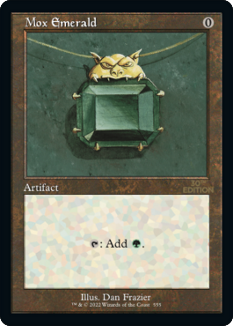 Mox Emerald (30A-555) - 30th Anniversary Edition - Premium MTG Single from Wizards of the Coast - Just $880.71! Shop now at Game Crave Tournament Store