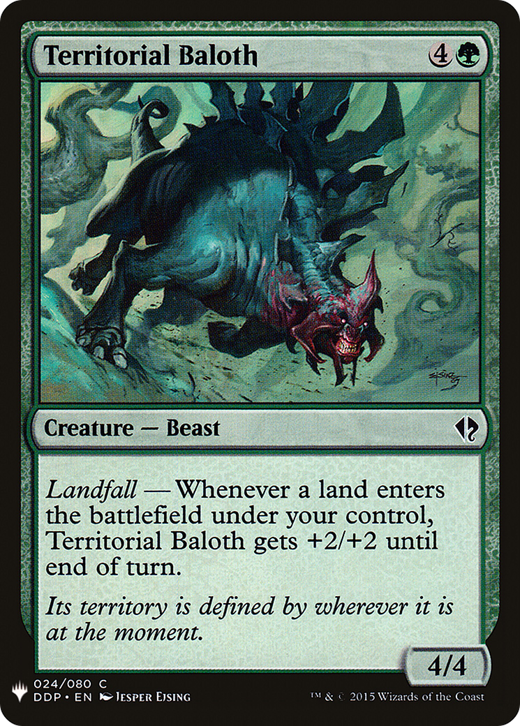 Territorial Baloth (MB1-1352) - Mystery Booster - Premium MTG Single from Wizards of the Coast - Just $0.08! Shop now at Game Crave Tournament Store