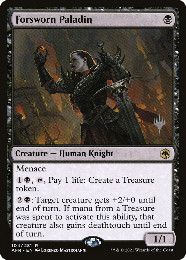 Forsworn Paladin (PAFR-104P) - Adventures in the Forgotten Realms Promos Foil - Premium MTG Single from Wizards of the Coast - Just $0.10! Shop now at Game Crave Tournament Store