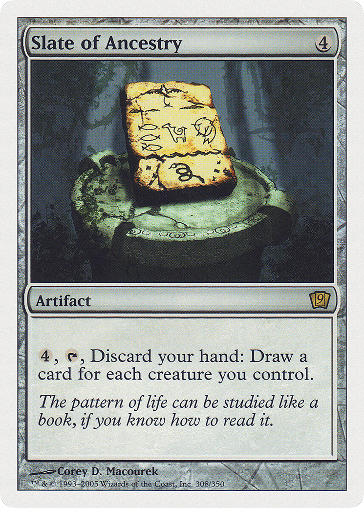 Slate of Ancestry (9ED-308) - Ninth Edition - Premium MTG Single from Wizards of the Coast - Just $0.30! Shop now at Game Crave Tournament Store