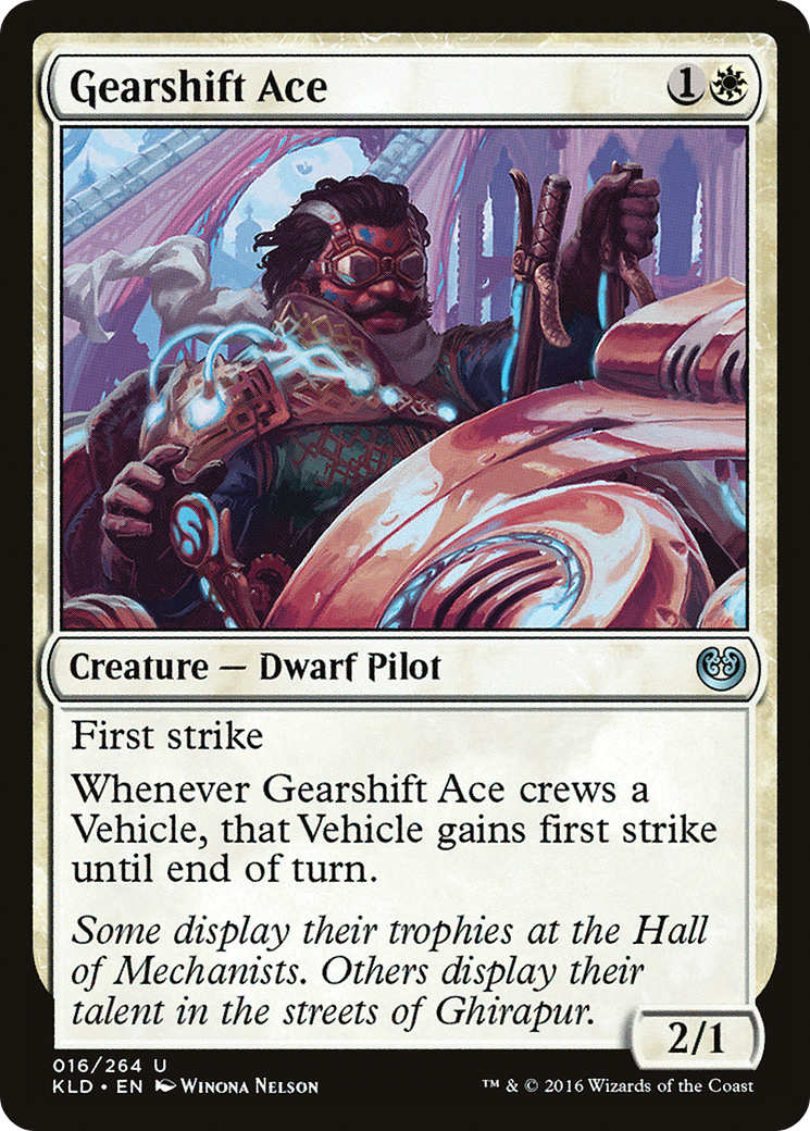 Gearshift Ace (KLD-016) - Kaladesh Foil - Premium MTG Single from Wizards of the Coast - Just $0.11! Shop now at Game Crave Tournament Store