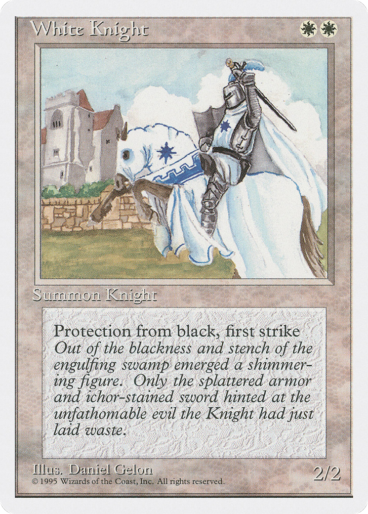 White Knight (4ED-056) - Fourth Edition - Premium MTG Single from Wizards of the Coast - Just $0.08! Shop now at Game Crave Tournament Store