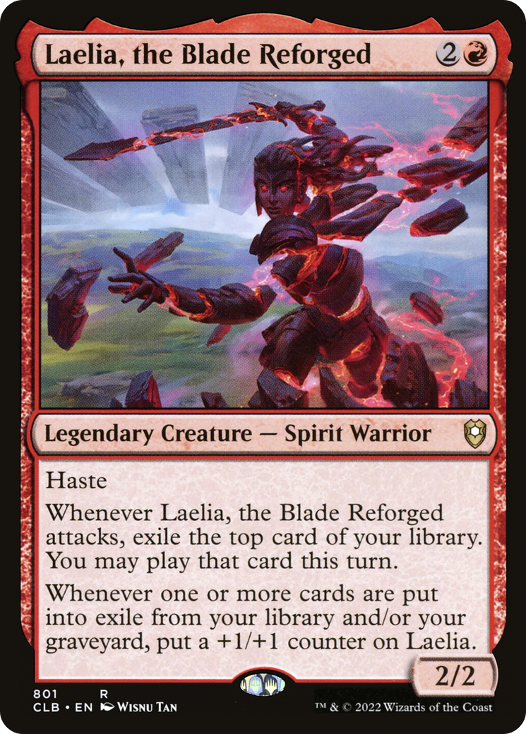 Laelia, the Blade Reforged (CLB-801) - Commander Legends: Battle for Baldur's Gate - Premium MTG Single from Wizards of the Coast - Just $0.12! Shop now at Game Crave Tournament Store