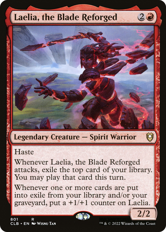 Laelia, the Blade Reforged (CLB-801) - Commander Legends: Battle for Baldur's Gate - Premium MTG Single from Wizards of the Coast - Just $0.12! Shop now at Game Crave Tournament Store