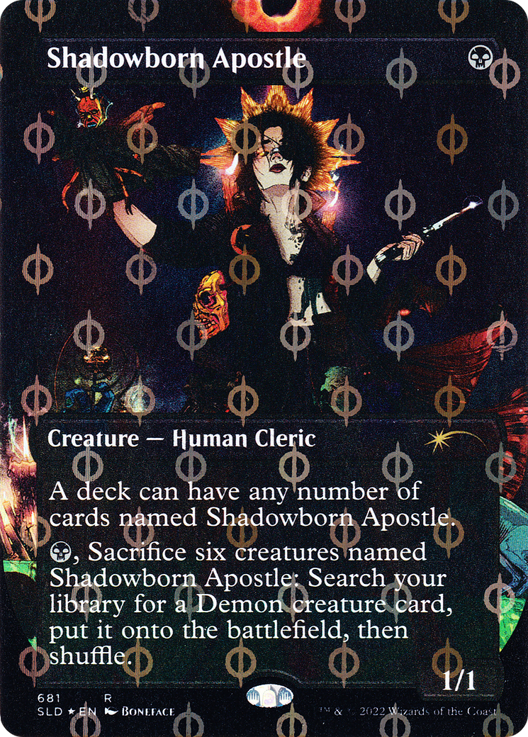 Shadowborn Apostle (SLD-681Φ) - Secret Lair Drop (Borderless) Foil - Premium MTG Single from Wizards of the Coast - Just $38.59! Shop now at Game Crave Tournament Store