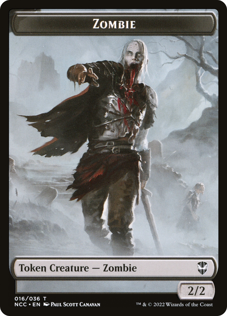 Zombie (TNCC-016) - New Capenna Commander Tokens - Premium MTG Single from Wizards of the Coast - Just $0! Shop now at Game Crave Tournament Store