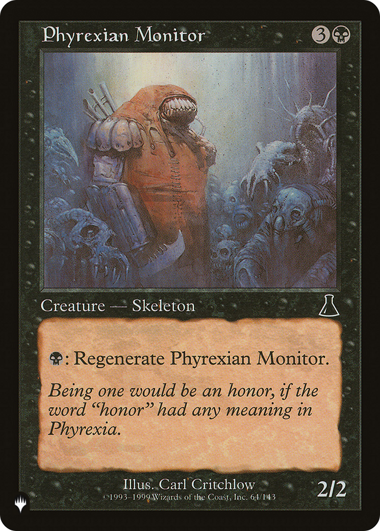 Phyrexian Monitor (PLIST-978) - The List - Premium MTG Single from Wizards of the Coast - Just $0.08! Shop now at Game Crave Tournament Store